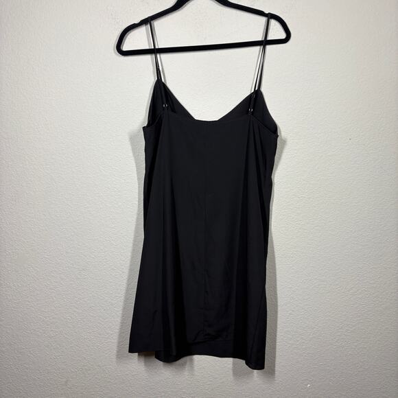 Dorothee Schumacher 3/Medium Mini Slip Dress Black Spaghetti Adjustable Straps - Picture 2 of 7